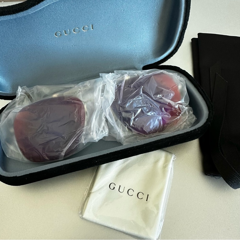 GUCCI 58mm Aviator Sunglasses - Picture 8 of 8